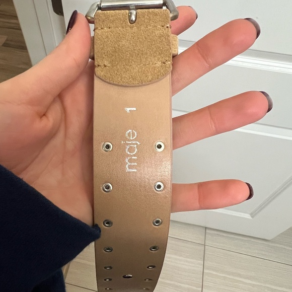 Maje Studded Suede Leather Belt (Women's S) - Picture 4 of 7